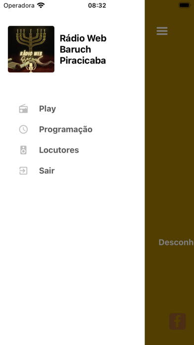 Rádio Web Baruch Screenshot