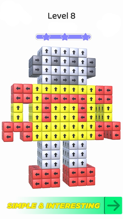 Tap Away 3d: cube puzzle