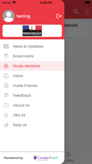 Frenchology: French Exam Screenshot