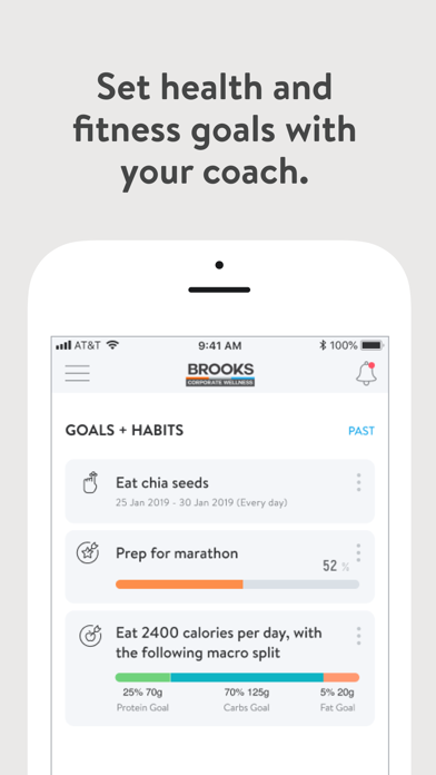 Brooks Corporate Wellness Screenshot
