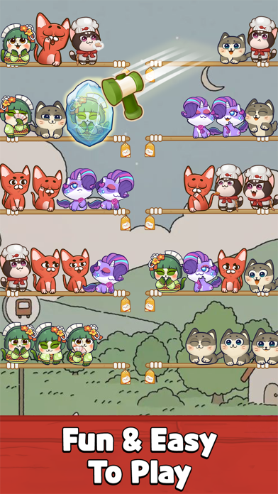 Color Cat Sort: Cute Cat Game Screenshot