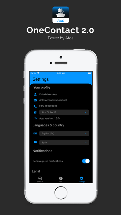 Atos OneContact 2.0 Screenshot