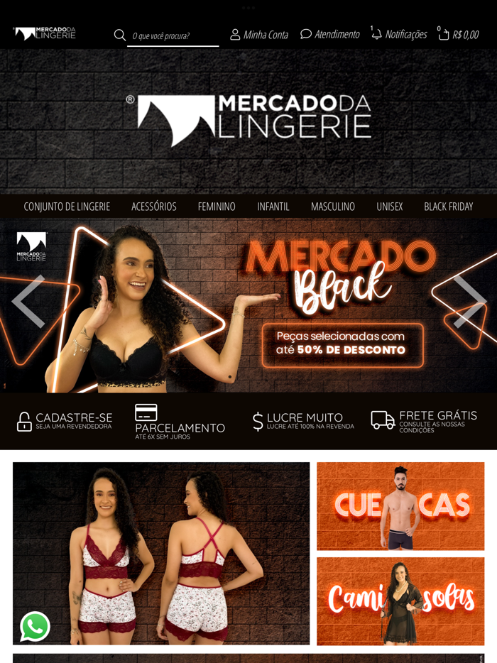 mercado da lingerie