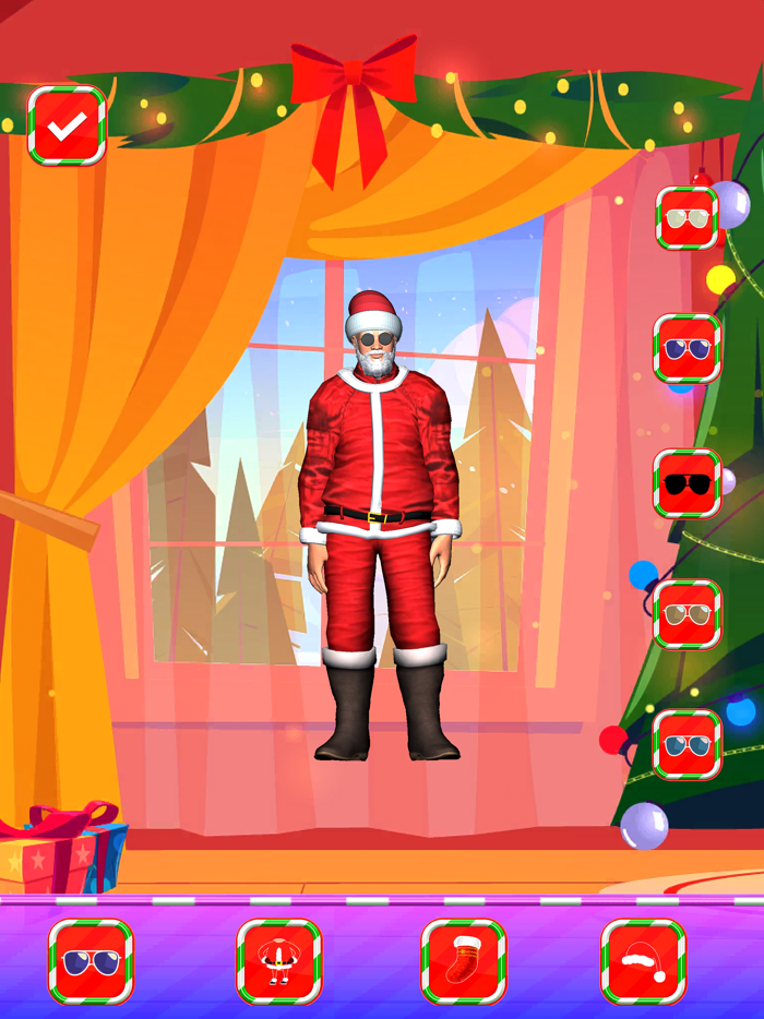 Santa Calling Dressup Games
