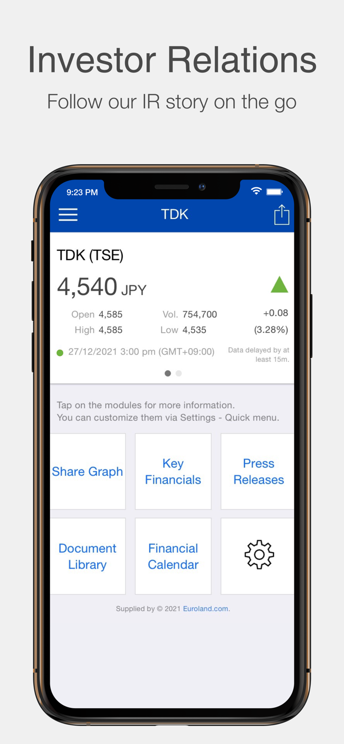 TDK Global Investor Relations