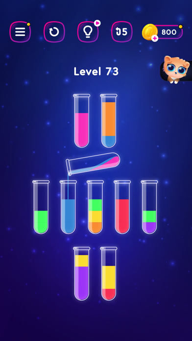 Water Sort Puzzle: Get Color Screenshot on iOS