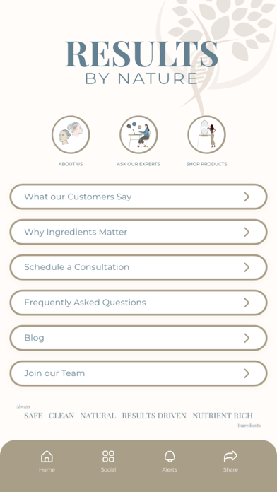 Results by Nature Screenshot
