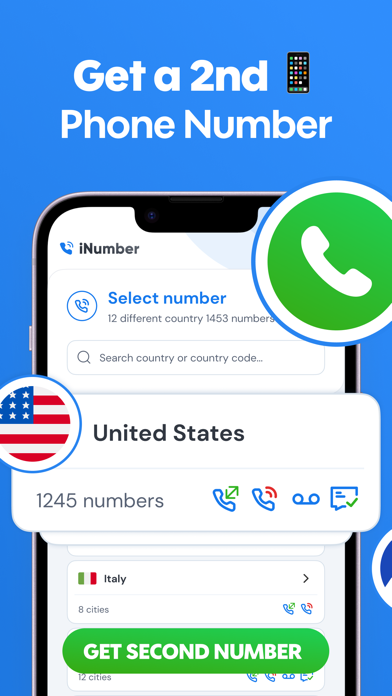 iNumber: Second Phone Number Screenshot