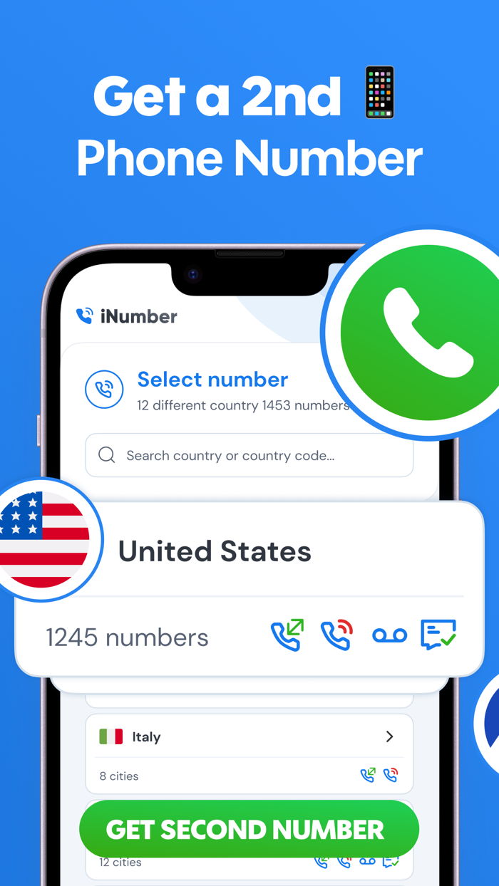 iNumber Second Phone Number