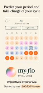 MyFlo® Period Tracker Calendar screenshot #1 for iPhone