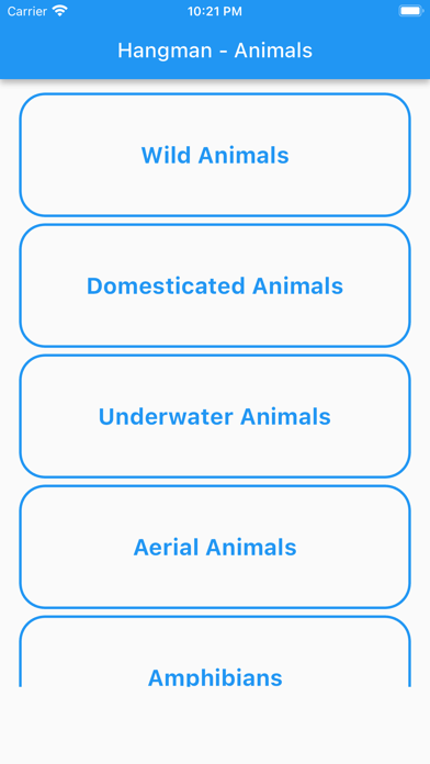 Animals - Hangman Screenshot