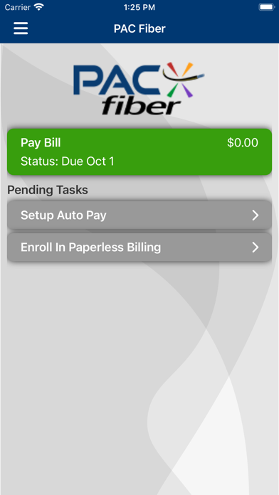 PAC Fiber Screenshot