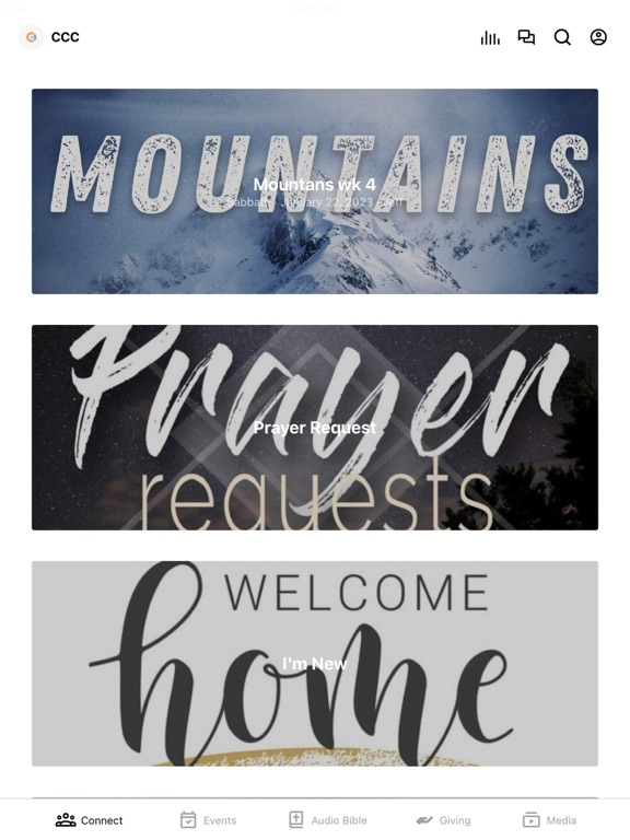 Community Culture Church iPad screenshot 1 - Education app