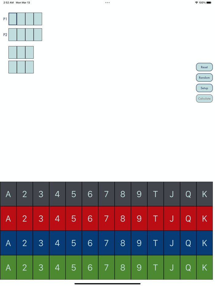 Double Board Equity Calculator