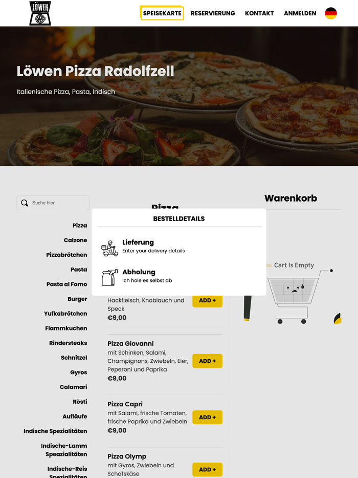 Löwen Pizza Radolfzell