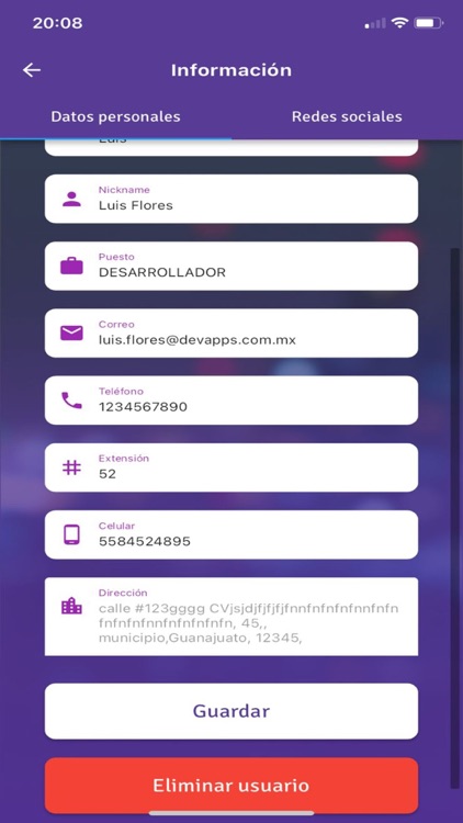Bajío vCard screenshot-7