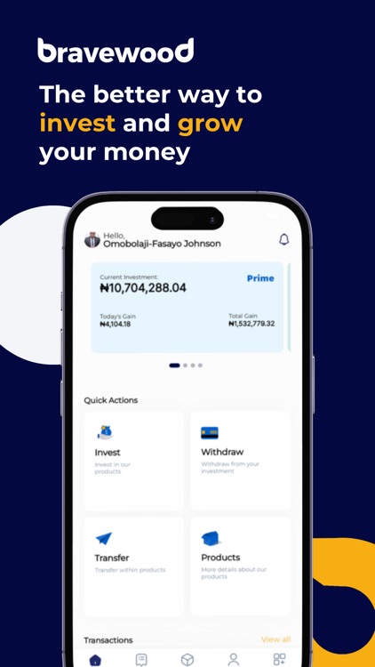 Bravewood: Earn. Invest. Grow.