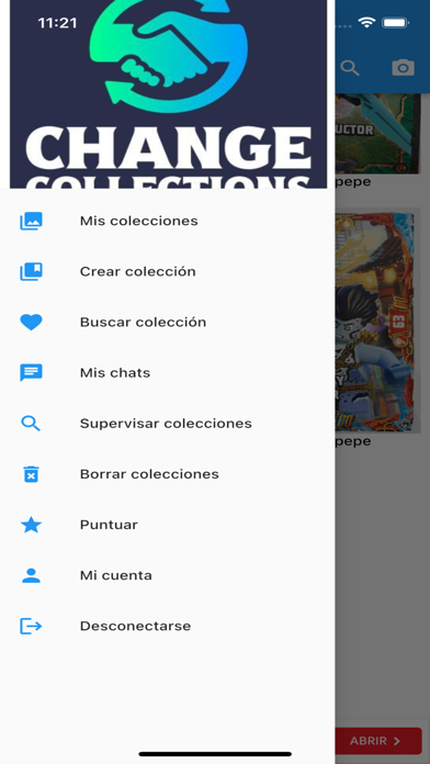 Cambia colecciones y cromos Screenshot