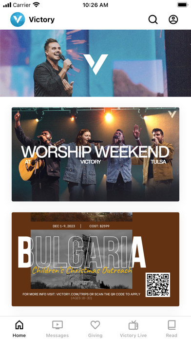 Victory App Screenshot