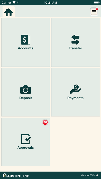 Austin Bank Business Screenshot