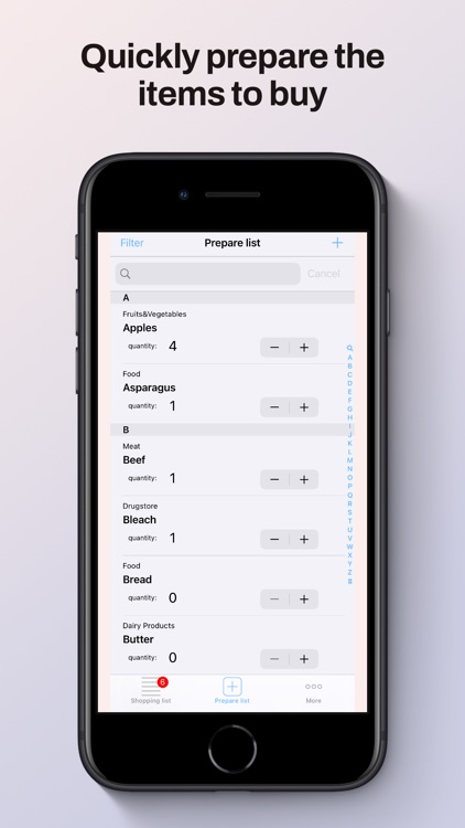 LiShop your shopping list