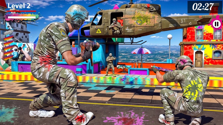 Paintball shootout-Color blast