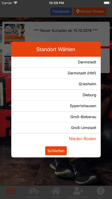 Fitness Fabrik Mobil Screenshot
