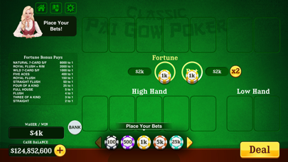 Pai Gow Poker Classic Casino Screenshot