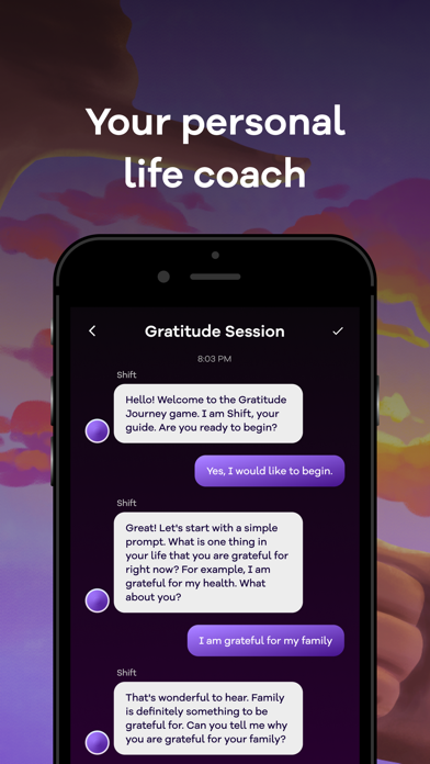 Shift: AI Coach for Success Screenshot