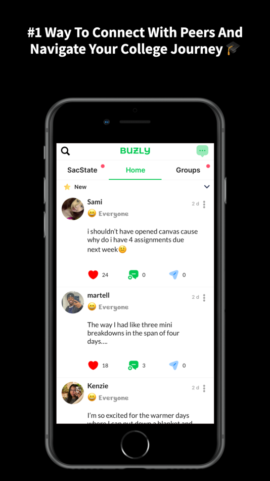 #1. Buzly (iOS) 由: Srinjay Verma
