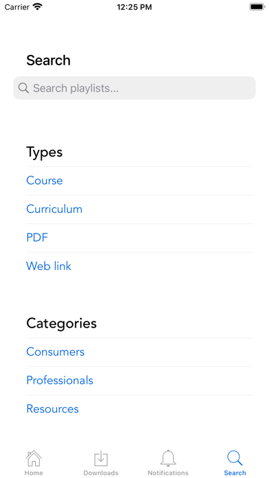 Attends E-Learning Screenshot
