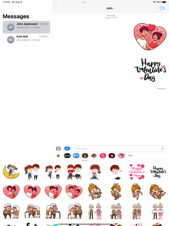 Screenshot #5 pour Together Couple Stickers