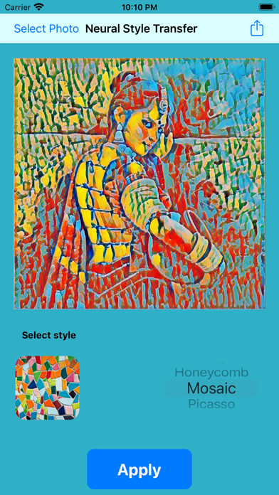Neural Style Transfer Screenshot