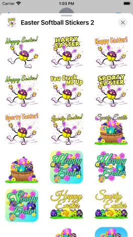 Game screenshot Easter Softball Stickers apk