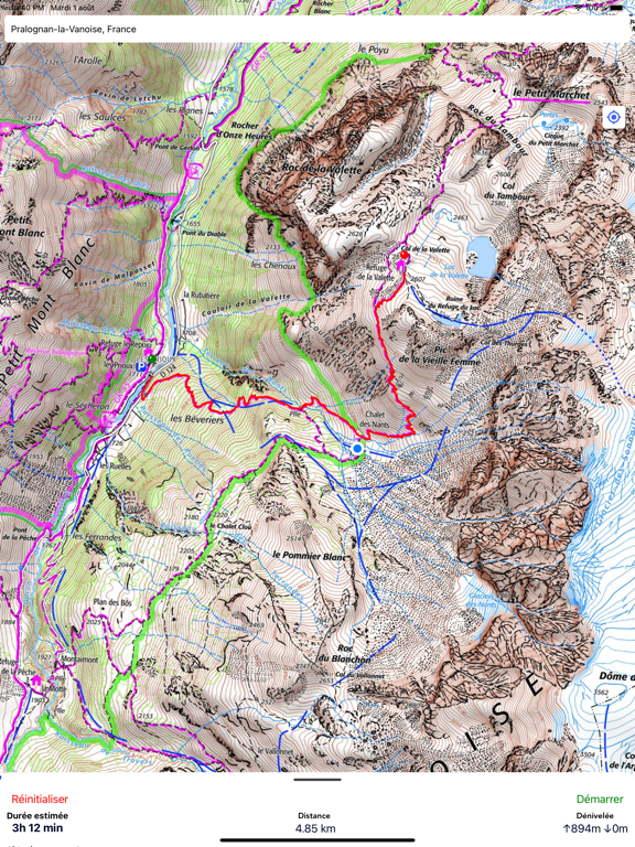 Screenshot #4 pour Carte de randonnée ign & gps