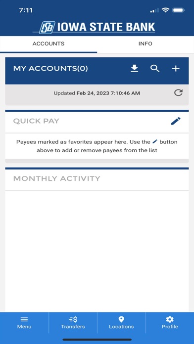 Iowa State Bank for iPhone Screenshot