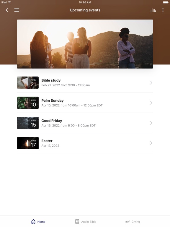 App screenshot
