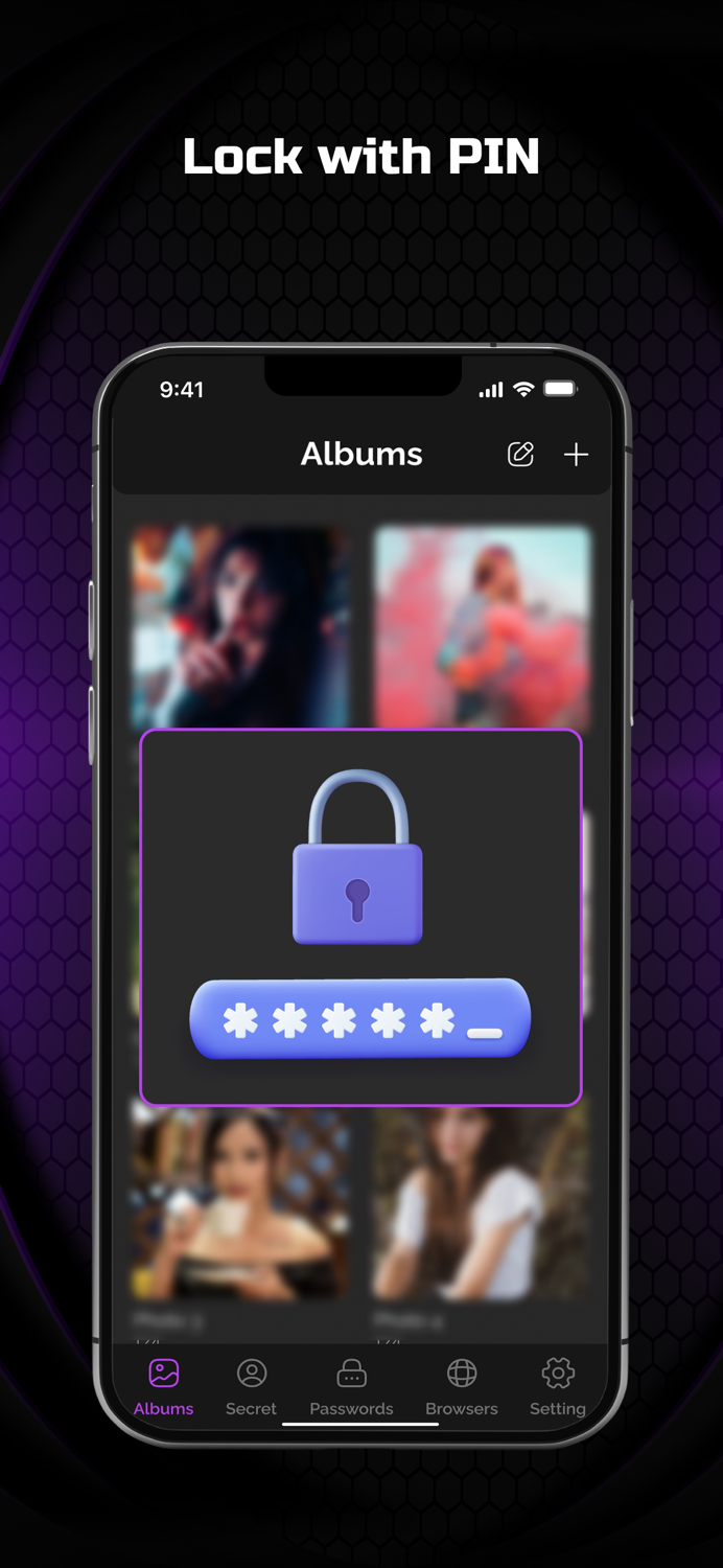 Private Photo Locker with Pin