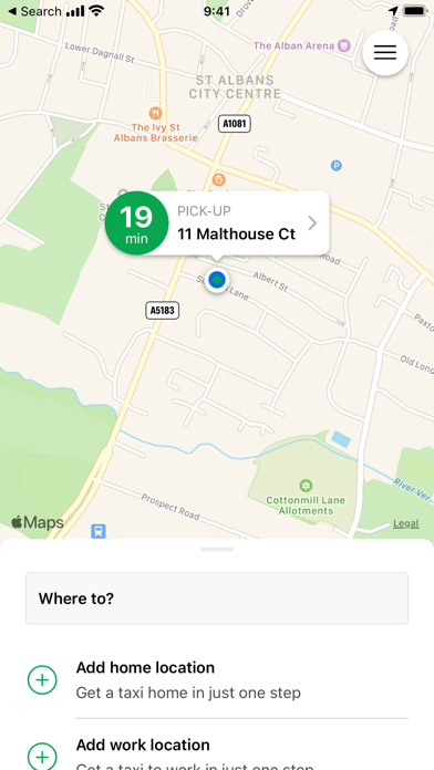 Abbey Taxis Screenshot