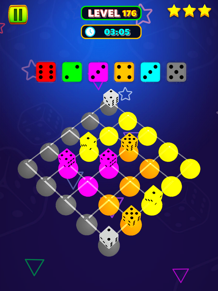 Dice Connect Color Line Puzzle