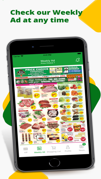 Price Choice Screenshot