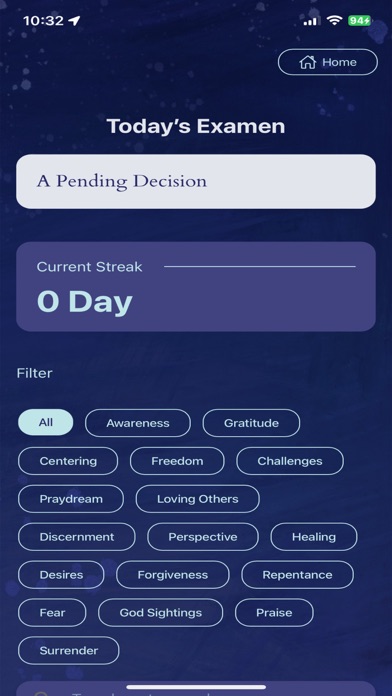 Reimagining the Examen Screenshot