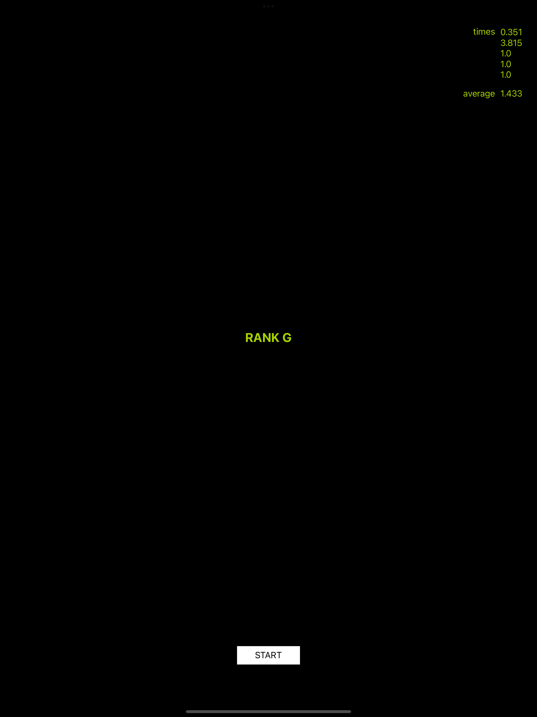 Reaction Time Test - RTT