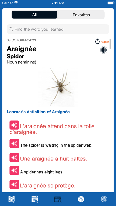 French - Word of the Day Screenshot