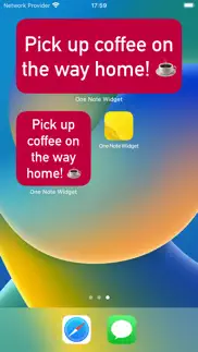 one note widget iphone screenshot 3