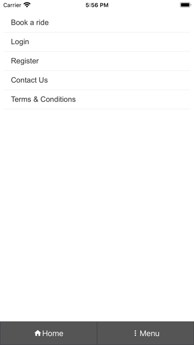 Cabookie Booking Screenshot