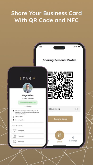 STAG - Digital Business Card Screenshot