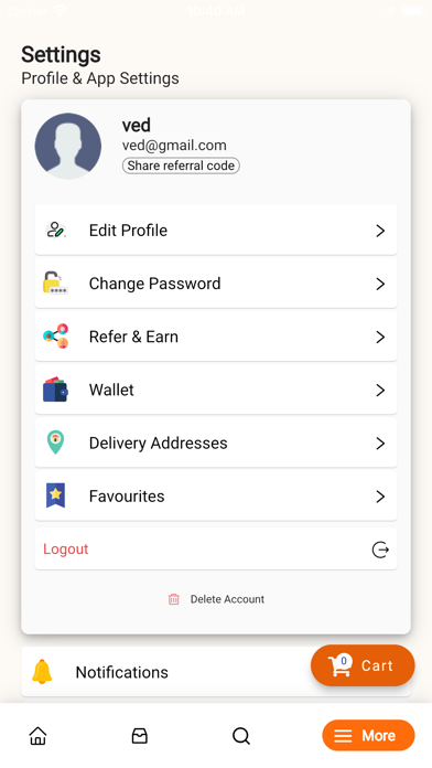 Megadealmz User Screenshot