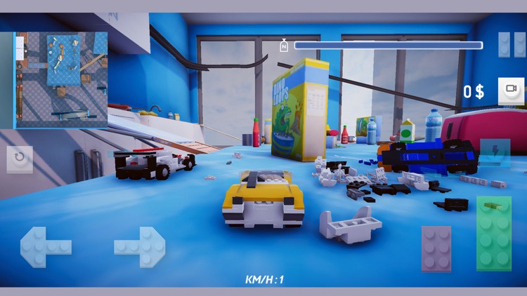 Brick Car Crash RC Racing