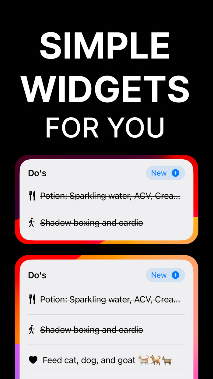 Dont Think Daily To Do List